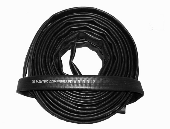 Flat-rolled compressed air hose